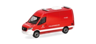 Herpa 700887 - H0 - Mercedes-Benz Sprinter 18 Kasten Bundeswehr/Feuerwehr